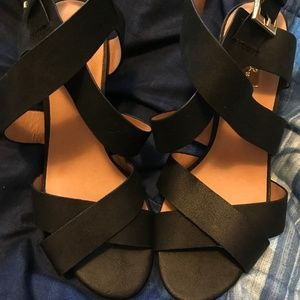 Black Open-Toe Heel